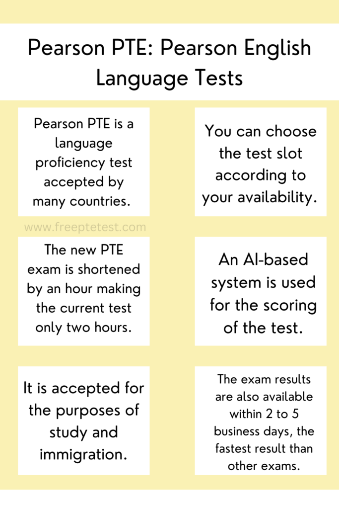 Pearson PTE: Pearson English Language Tests
