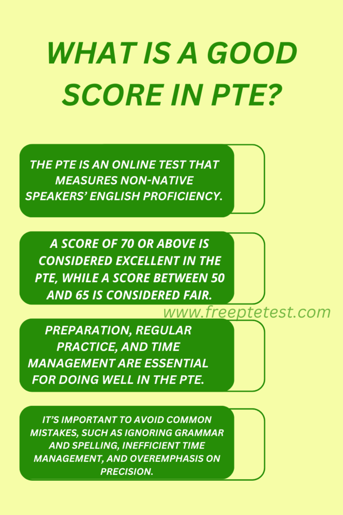 What is a Good Score in PTE?