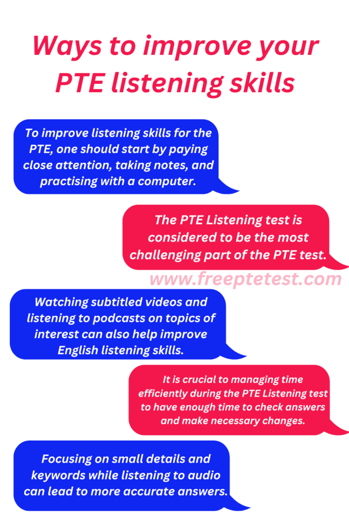 Ways to improve your PTE listening skills