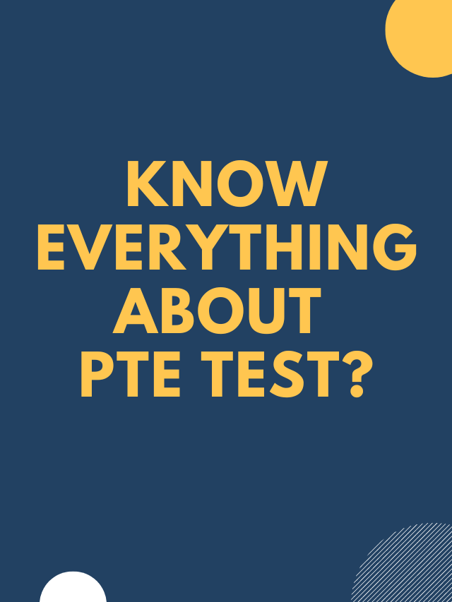 Read more about the article Know everything about PTE Test?